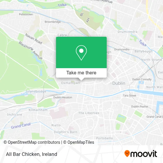 All Bar Chicken map