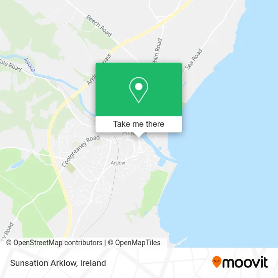 Sunsation Arklow map