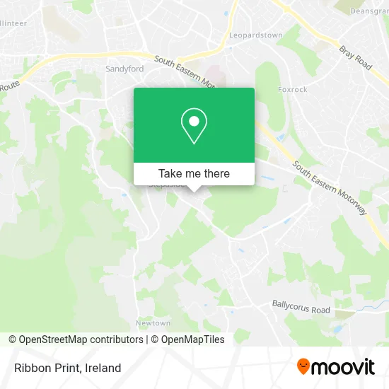 Ribbon Print map