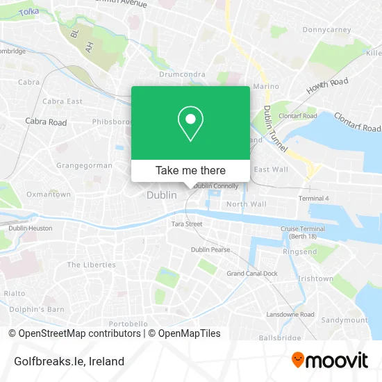 Golfbreaks.Ie map