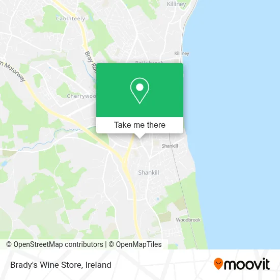 Brady's Wine Store map