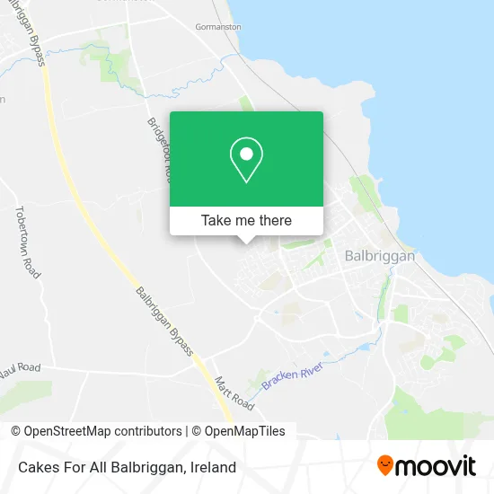 Cakes For All Balbriggan map