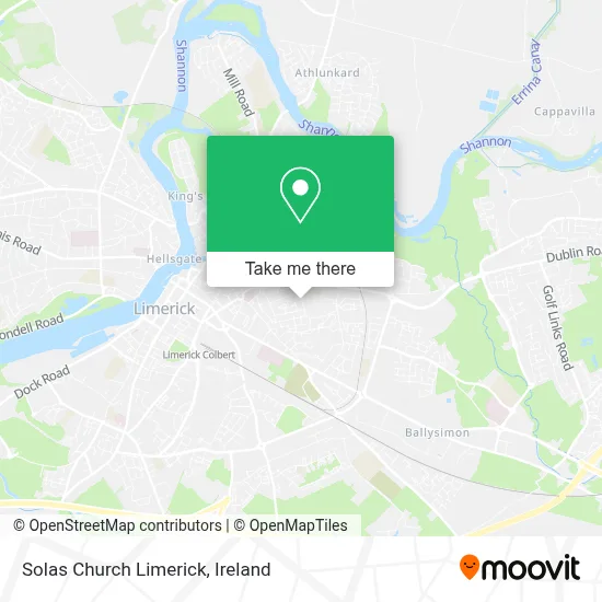 Solas Church Limerick map