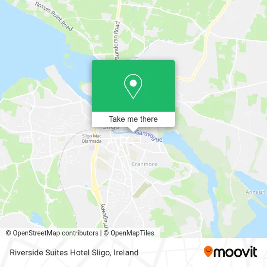 Riverside Suites Hotel Sligo map
