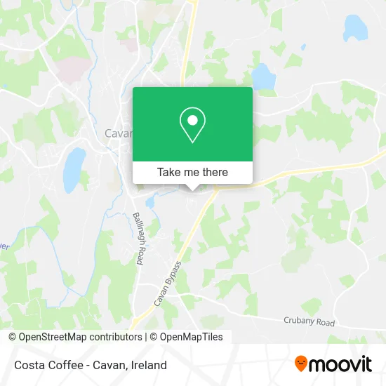 Costa Coffee - Cavan map