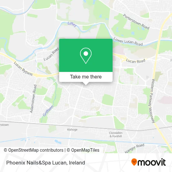 Phoenix Nails&Spa Lucan map