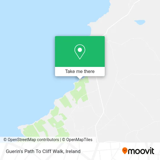 Guerin's Path To Cliff Walk map