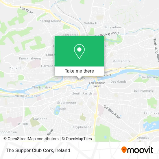 The Supper Club Cork map