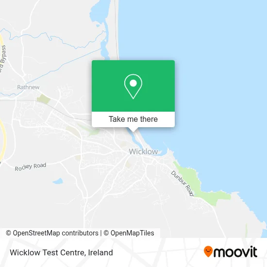 Wicklow Test Centre map