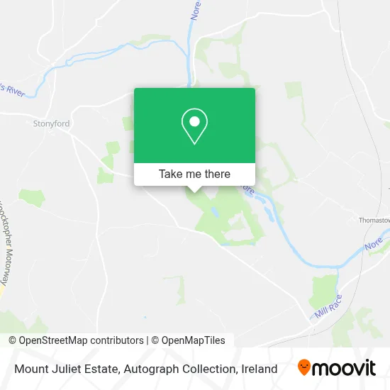 Mount Juliet Estate, Autograph Collection map