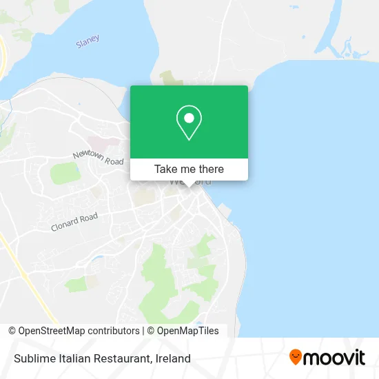 Sublime Italian Restaurant map