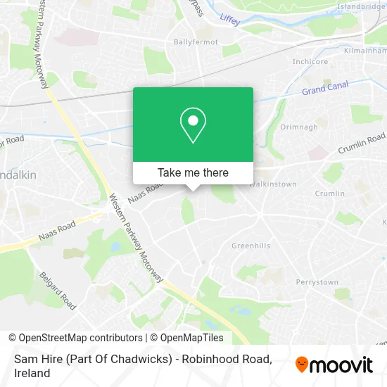 Sam Hire (Part Of Chadwicks) - Robinhood Road map