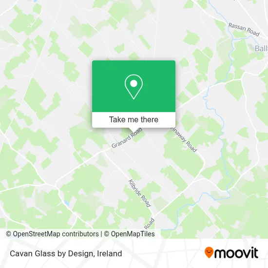Cavan Glass by Design map