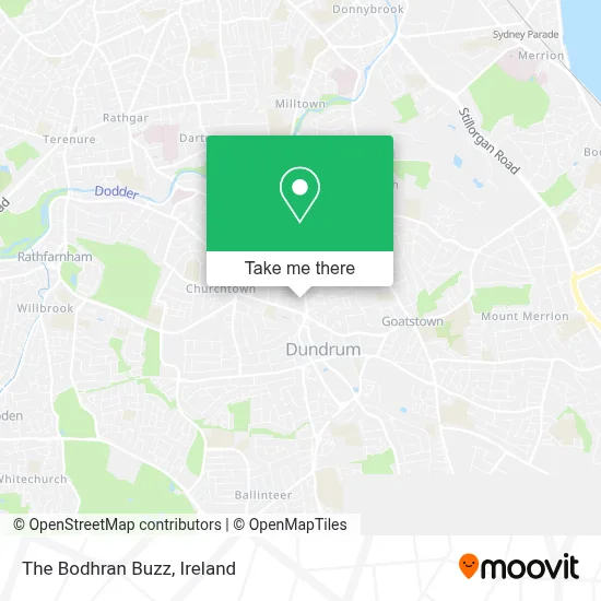 The Bodhran Buzz map