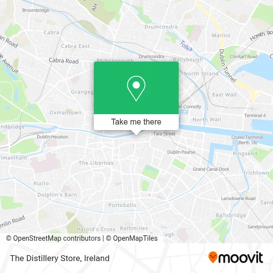 The Distillery Store map