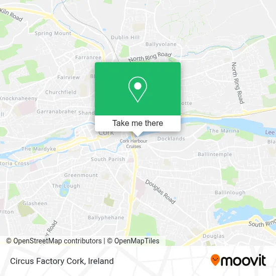 Circus Factory Cork map