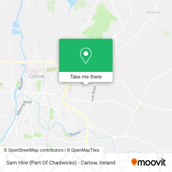 Sam Hire (Part Of Chadwicks) - Carlow map