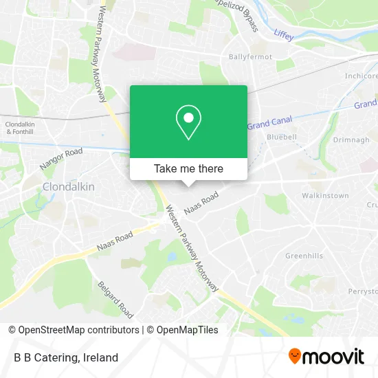 B B Catering map