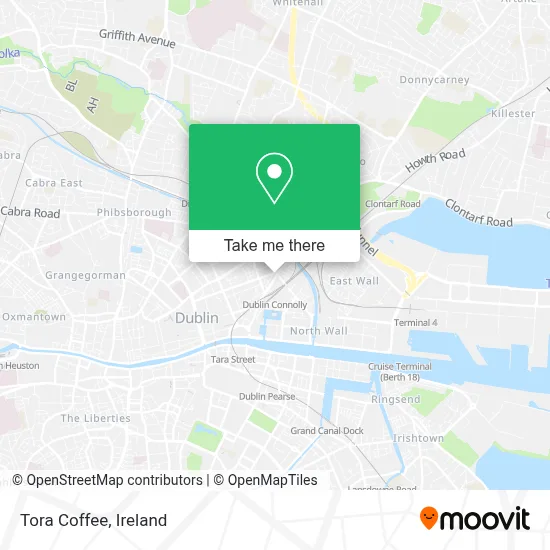 Tora Coffee map