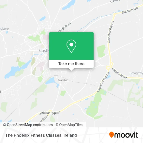 The Phoenix Fitness Classes map