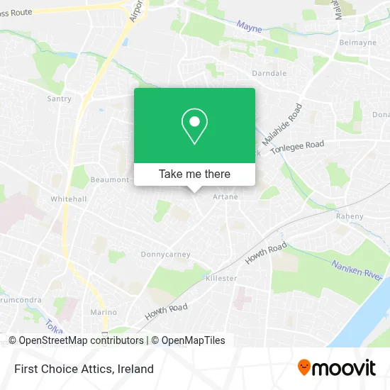 First Choice Attics map
