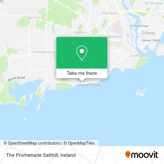 The Promenade Salthill map