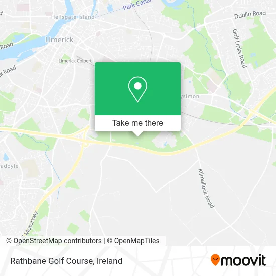 Rathbane Golf Course map