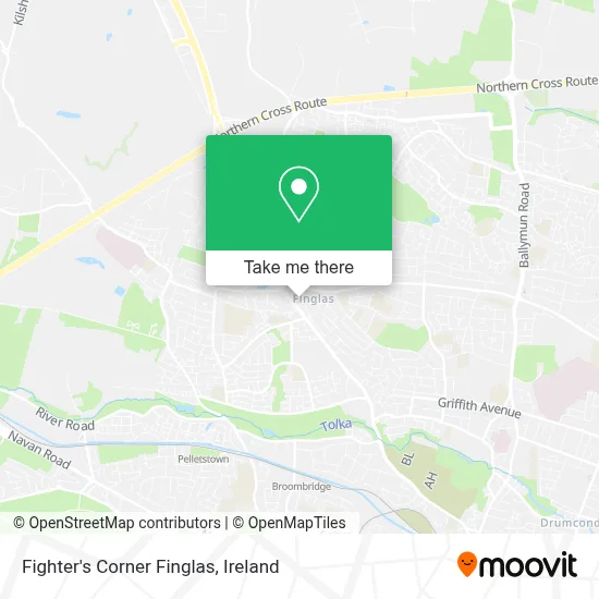Fighter's Corner Finglas map
