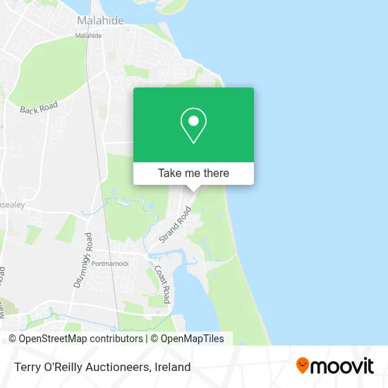 Terry O'Reilly Auctioneers map
