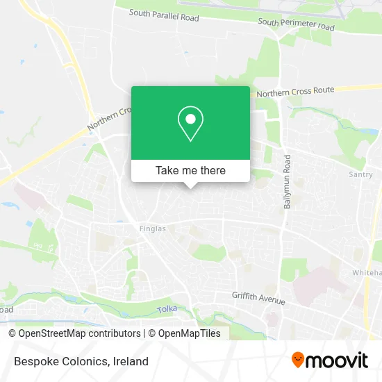 Bespoke Colonics map