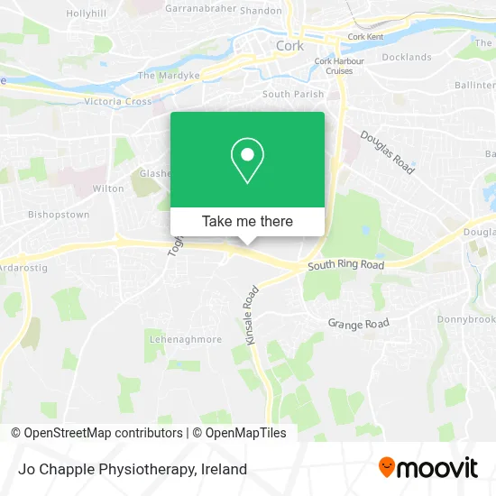 Jo Chapple Physiotherapy map
