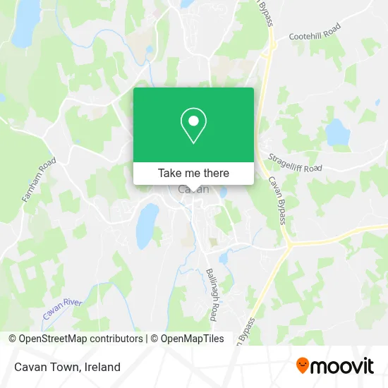 Cavan Town map