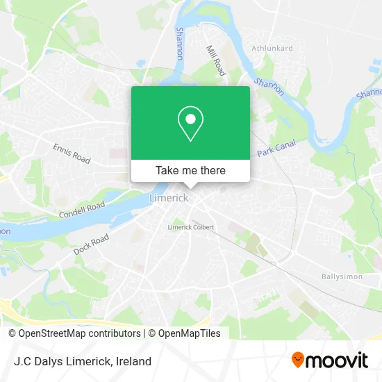 J.C Dalys Limerick map