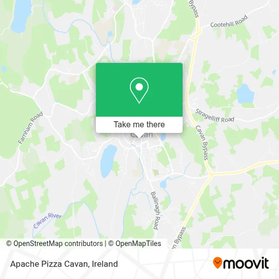 Apache Pizza Cavan map