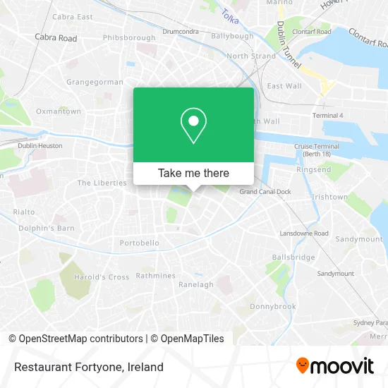 Restaurant Fortyone map