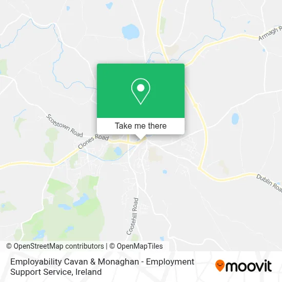 Employability Cavan & Monaghan - Employment Support Service map