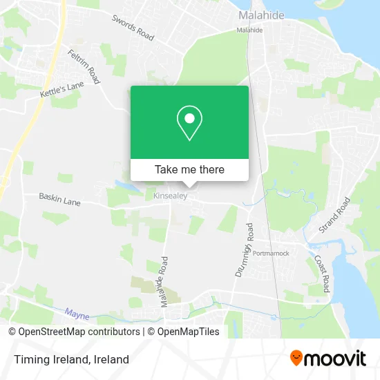 Timing Ireland map