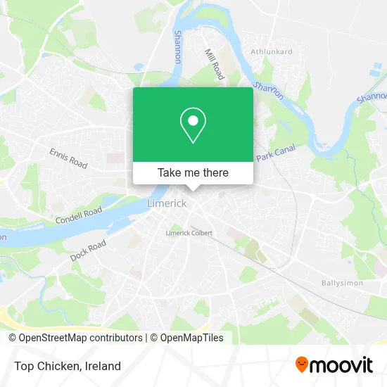 Top Chicken map