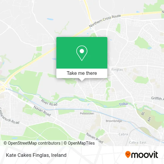 Kate Cakes Finglas map