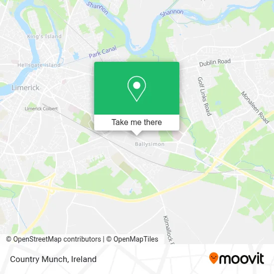 Country Munch map