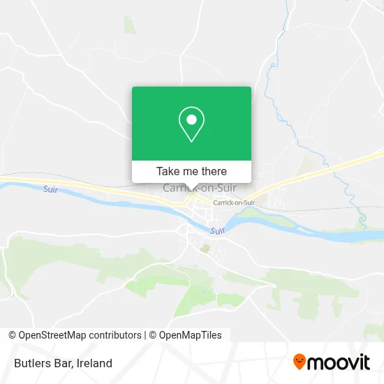 Butlers Bar map