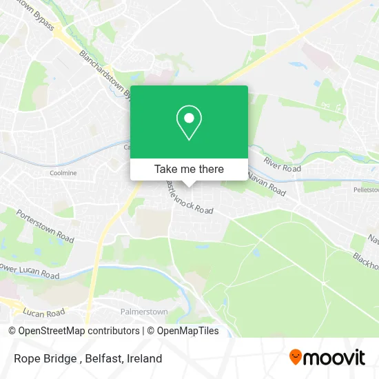Rope Bridge , Belfast map