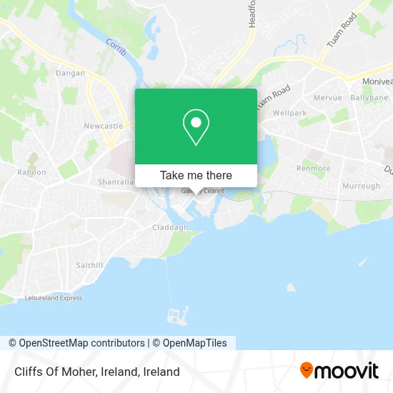 Cliffs Of Moher, Ireland map