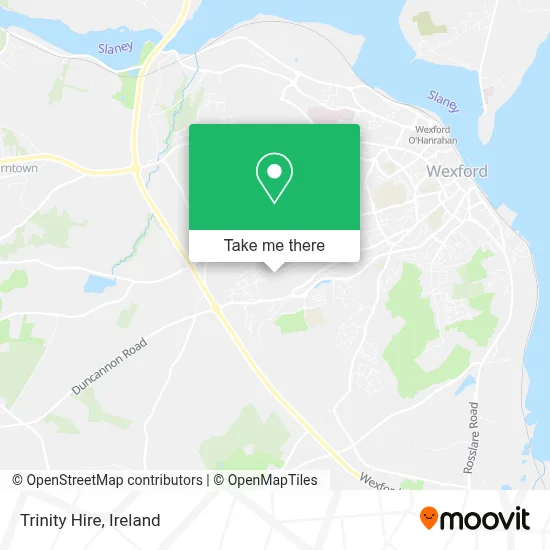 Trinity Hire map