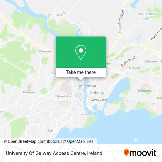 University Of Galway Access Centre map