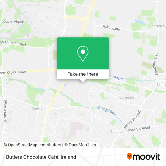 Butlers Chocolate Café map