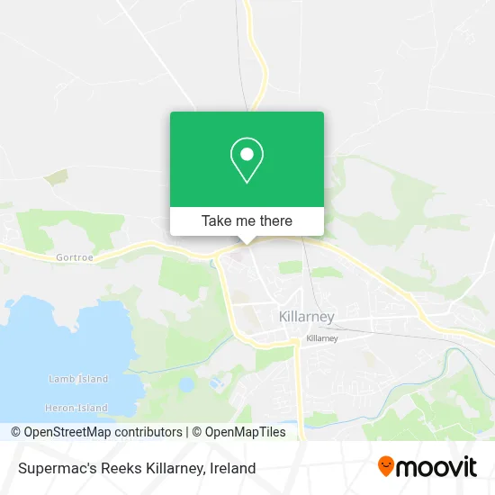 Supermac's Reeks Killarney map