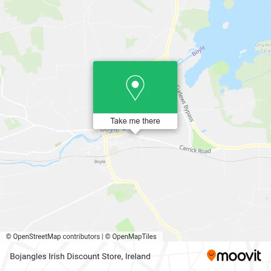Bojangles Irish Discount Store map