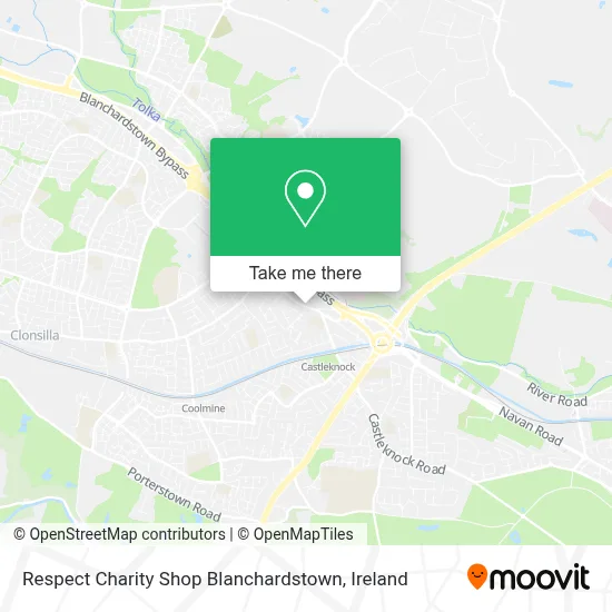Respect Charity Shop Blanchardstown map