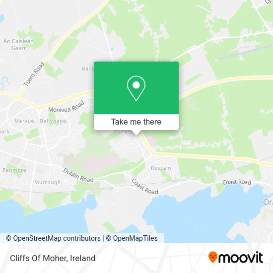 Cliffs Of Moher map